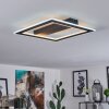 Plafonnier Katila LED Noir, 1 lumière