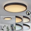 Plafonnier Kelva LED Vieux laiton, Noir, Blanc, 1 lumière