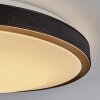 Plafonnier Kelva LED Vieux laiton, Noir, Blanc, 1 lumière