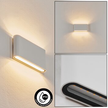 Applique murale d'extérieur Tammisaari LED Transparent, Blanc, 1 lumière