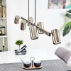 Suspension Zuoz Nickel mat, 6 lumières