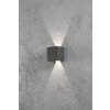 Applique murale Konstsmide Cremona LED Anthracite, 2 lumières