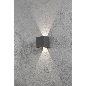 Applique murale Konstsmide Cremona LED Anthracite, 2 lumières