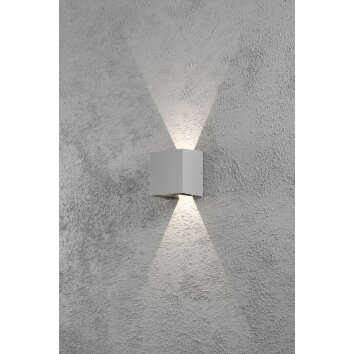 Applique murale Konstsmide Cremona LED Gris, 2 lumières