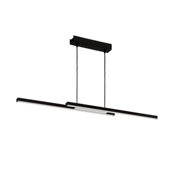 Suspension Eglo FRAIOLI-Z LED Noir, 2 lumières, Changeur de couleurs