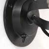 Applique murale Steinhauer Sprocket Noir, 1 lumière