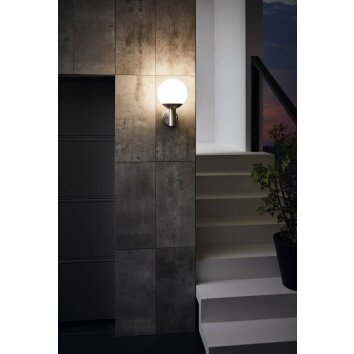 Applique murale d'extérieur Eglo NISIA-Z LED Acier inoxydable, 1 lumière