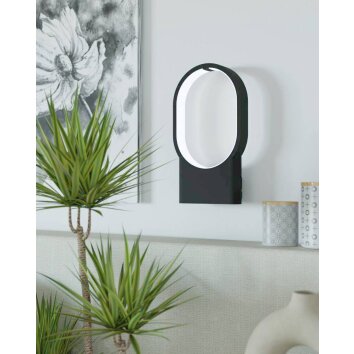 Applique murale Eglo CODRIALES LED Noir, 1 lumière