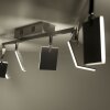 Plafonnier Paul Neuhaus PURE-MIRA LED Aluminium, 6 lumières, Télécommandes