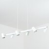 Suspension Zuoz Blanc, 6 lumières