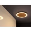 Applique murale Luce Design MOON LED Brun, Couleur bois, Noir, 1 lumière