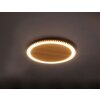 Applique murale Luce Design MOON LED Brun, Couleur bois, Noir, 1 lumière