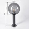 Borne lumineuse  Bostarenga Anthracite, 1 lumière