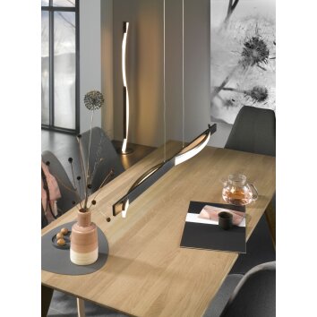 Lampadaire Fischer & Honsel Bridge LED Noir, 1 lumière