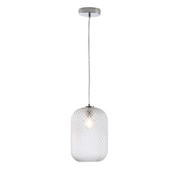 Suspension Luce-Design ASHFORD Chrome, 1 lumière