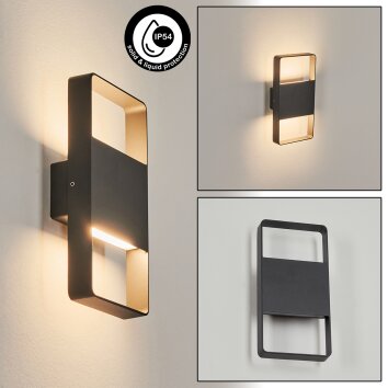 Applique murale d'extérieur  Dundarrah LED Anthracite, 2 lumières