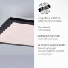 Plafonnier Leuchten-Direkt FLAT LED Noir, 1 lumière