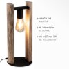 Lampe de table Leuchten-Direkt LOG Écru, 1 lumière