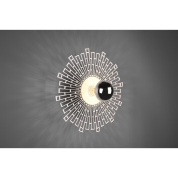 Plafonnier Reality Milo LED Chrome, 1 lumière