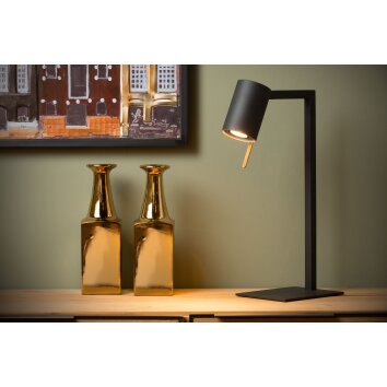 Lampe de table Lucide LESLEY Noir, 1 lumière