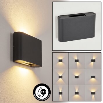 Applique murale d'extérieur  Trapatrapa LED Anthracite, 2 lumières