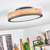 Plafonnier  Salmi LED Anthracite, Brun, Couleur bois, 1 lumière