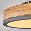 Plafonnier  Salmi LED Anthracite, Brun, Couleur bois, 1 lumière