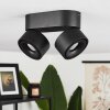 Plafonnier  Laonsana LED Noir, 2 lumières