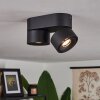 Plafonnier  Laonsana LED Noir, 2 lumières