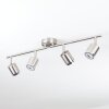 Plafonnier  Autilla LED Nickel mat, 4 lumières