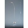 Lampadaire FHL easy Luna LED Nickel mat, 1 lumière