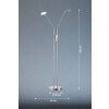 Lampadaire FHL easy Luna LED Nickel mat, 2 lumières