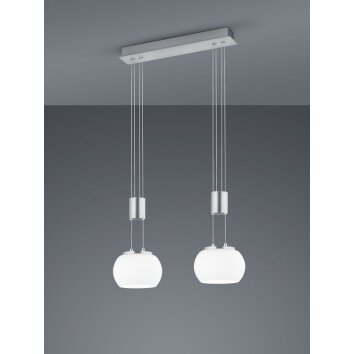 Suspension Trio Madison LED Nickel mat, 2 lumières