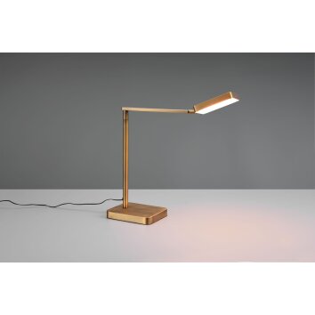 Lampe de table Trio Pavia LED Vieux laiton, 1 lumière