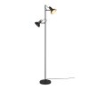 Lampadaire Trio Roxie Noir, 2 lumières