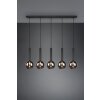 Suspension Trio Clayton Noir, 5 lumières