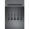 Suspension Trio Clayton Noir, 5 lumières