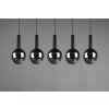 Suspension Trio Clayton Noir, 5 lumières