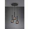 Suspension Trio Clayton Noir, 3 lumières