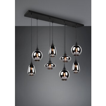 Suspension Trio Lumina Noir, 8 lumières