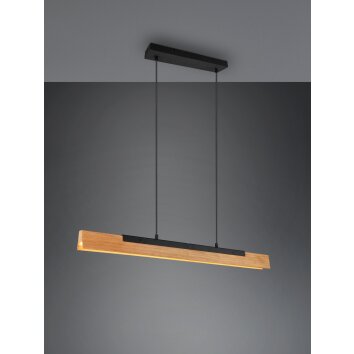 Suspension Trio Kerala LED Noir, 1 lumière