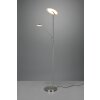 Lampadaire à vasque Trio Brantford LED Nickel mat, 1 lumière