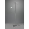 Lampadaire à vasque Trio Brantford LED Nickel mat, 1 lumière