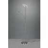 Lampadaire à vasque Trio Brantford LED Nickel mat, 1 lumière