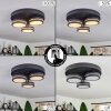 Plafonnier  Huallilemu LED Noir, 3 lumières