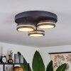 Plafonnier  Huallilemu LED Noir, 3 lumières