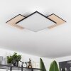 Plafonnier  Barullu LED Bois clair, Noir, Blanc, 1 lumière