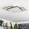 Plafonnier  Barullu LED Bois clair, Noir, Blanc, 1 lumière