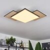 Plafonnier  Barullu LED Bois clair, Noir, Blanc, 1 lumière