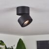 Plafonnier  Laonsana LED Noir, 1 lumière